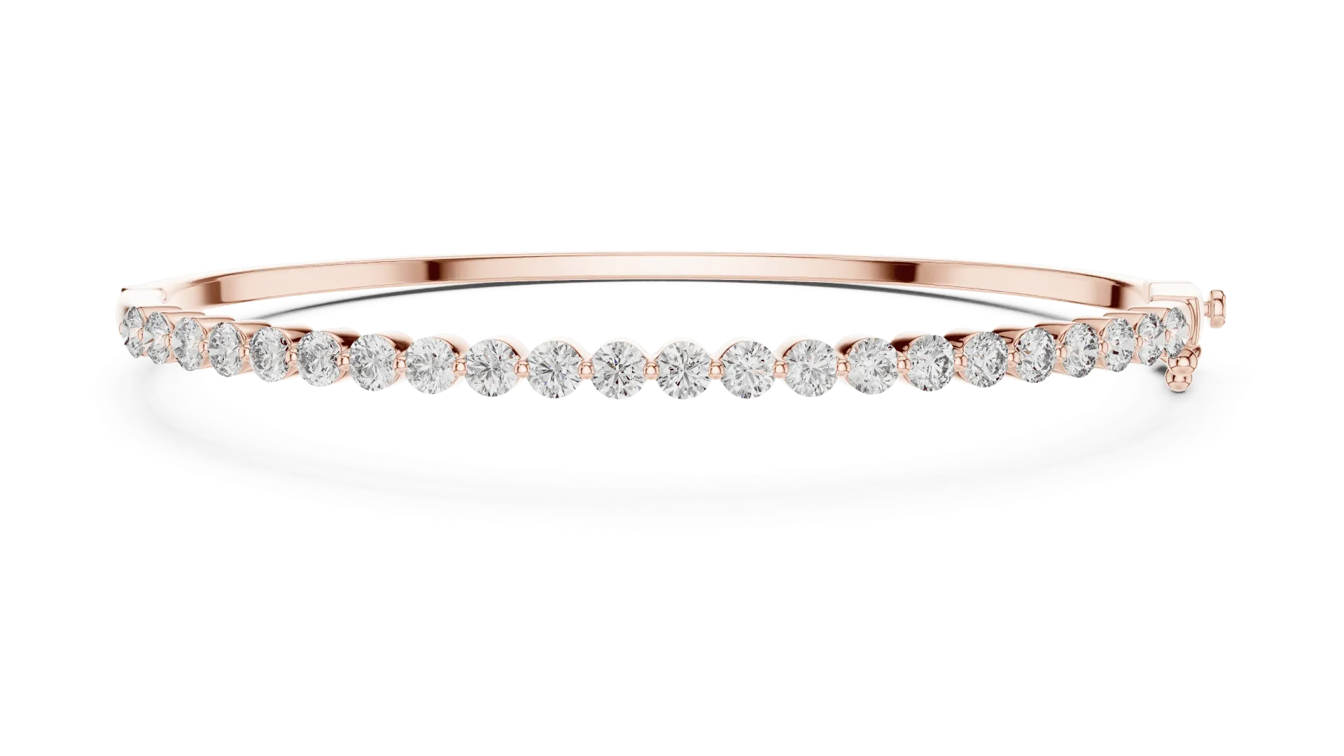 Classic Half-Eternity Diamond Bangle
