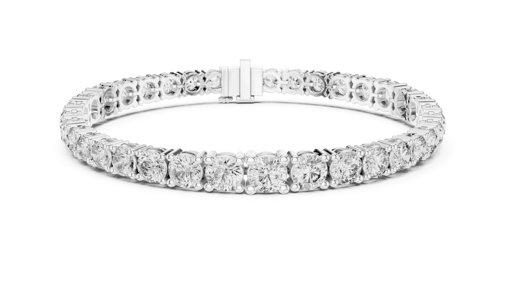 Classic Round Graduating Tennis Bracelet