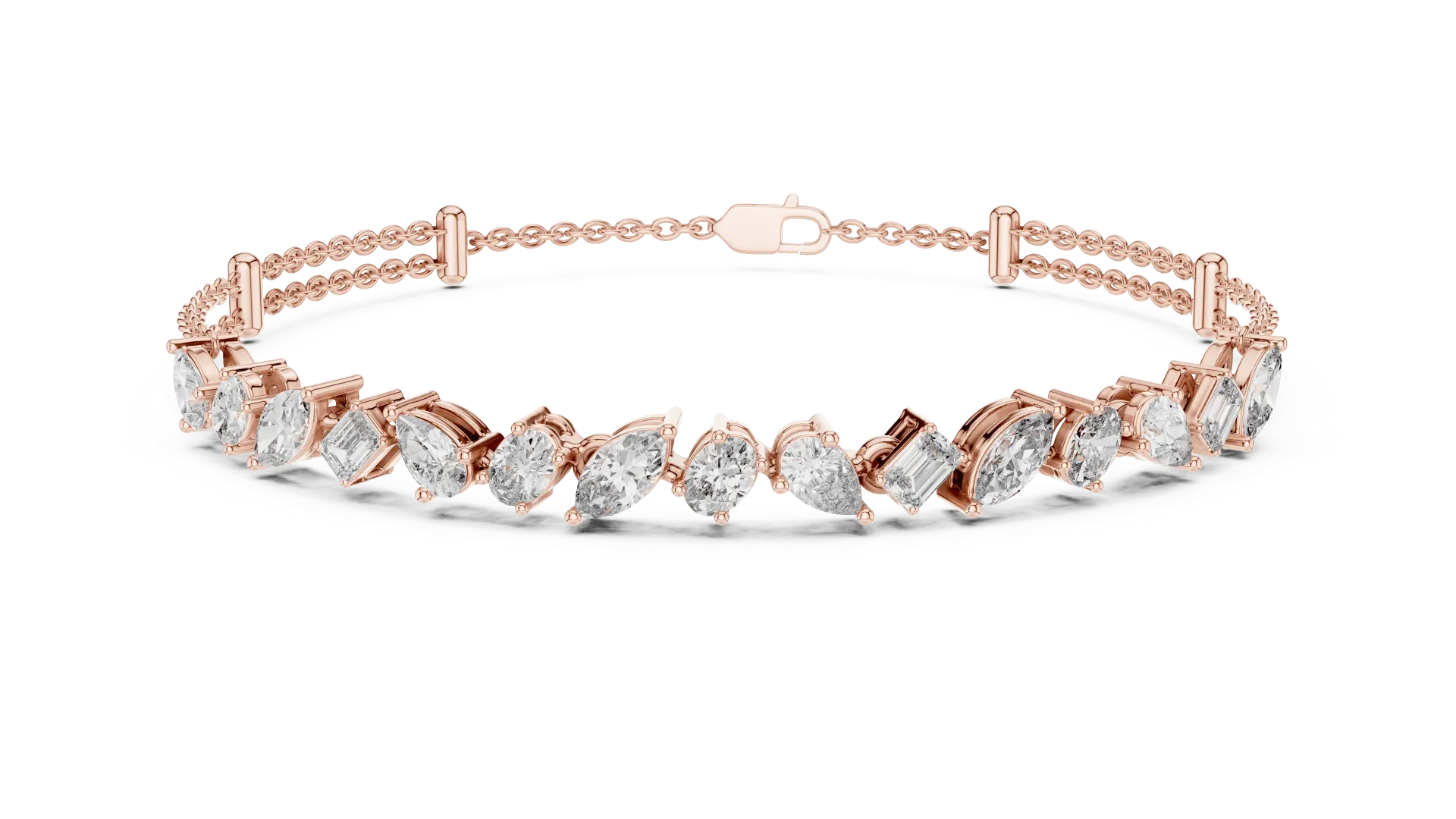 Whimsical Mixed-Shape Bracelet