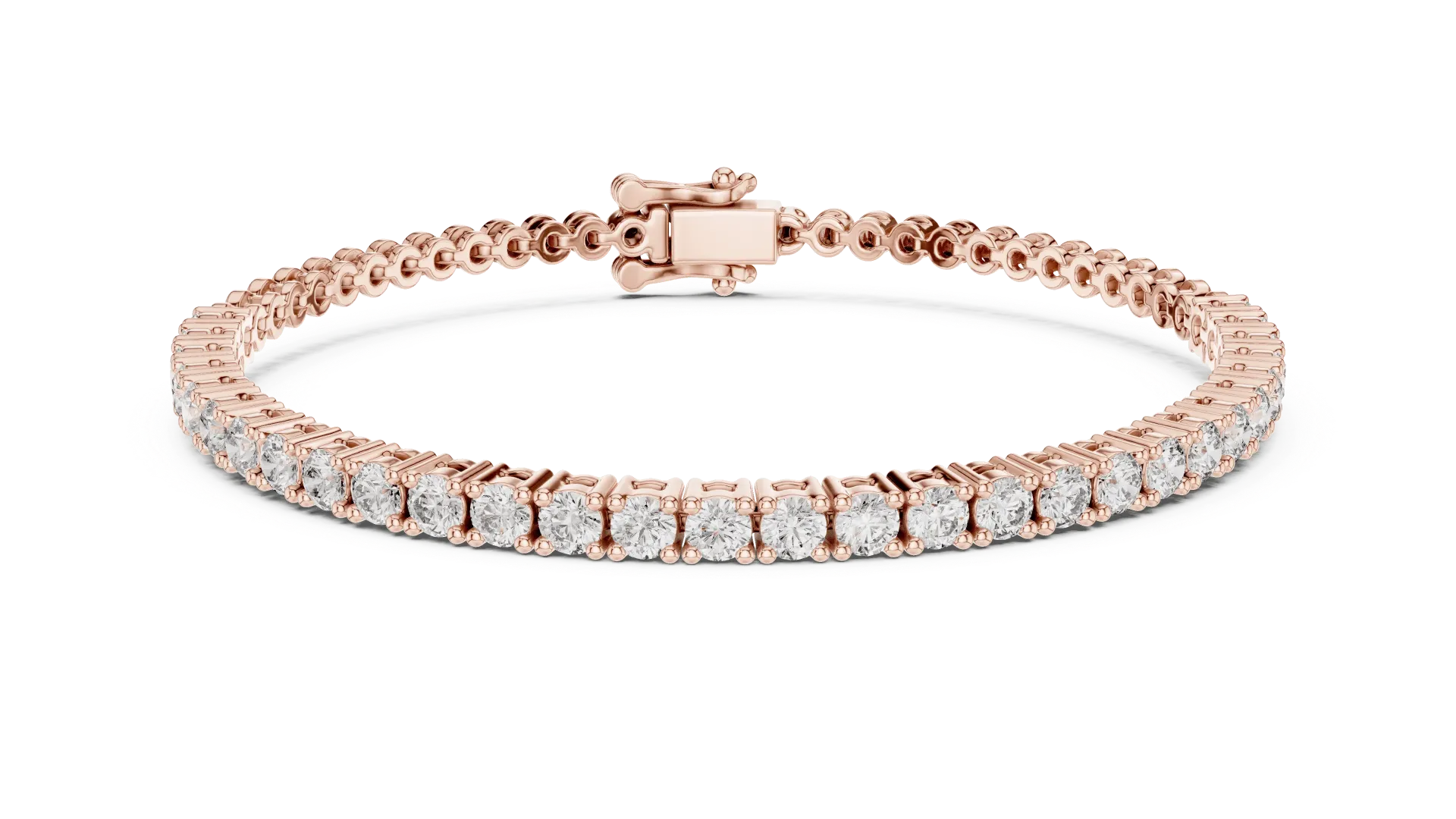 Round Radiant Half Tennis Bracelet