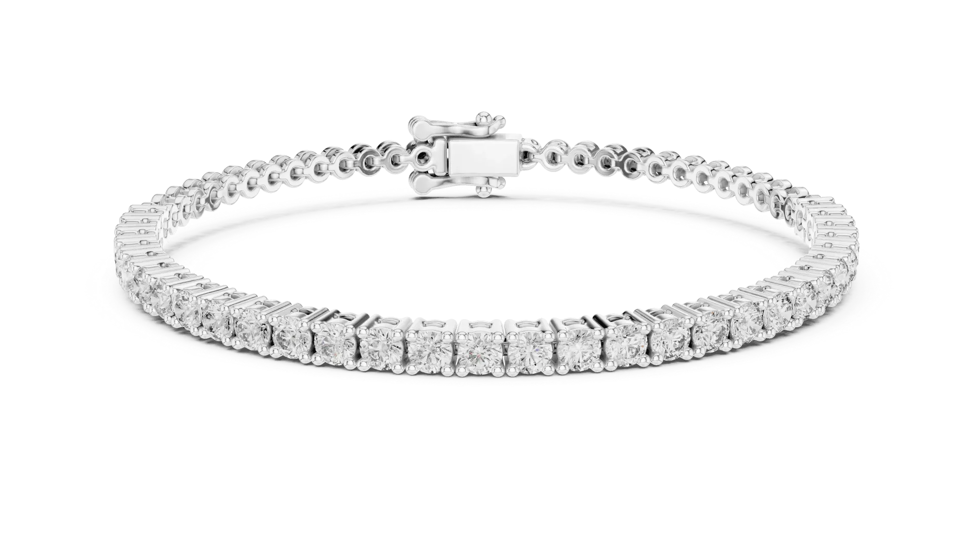 Round Radiant Half Tennis Bracelet