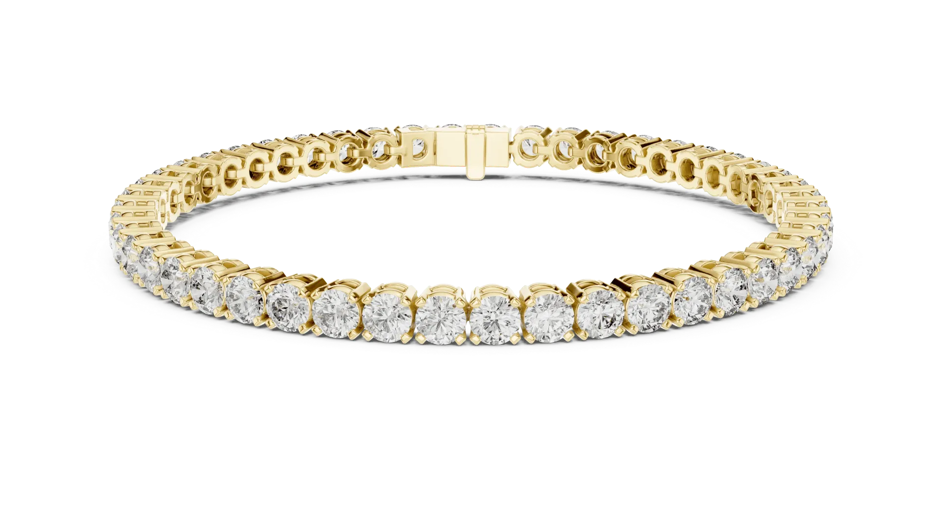 15 Pointer Classic Diamond Tennis Bracelet (Yellow)