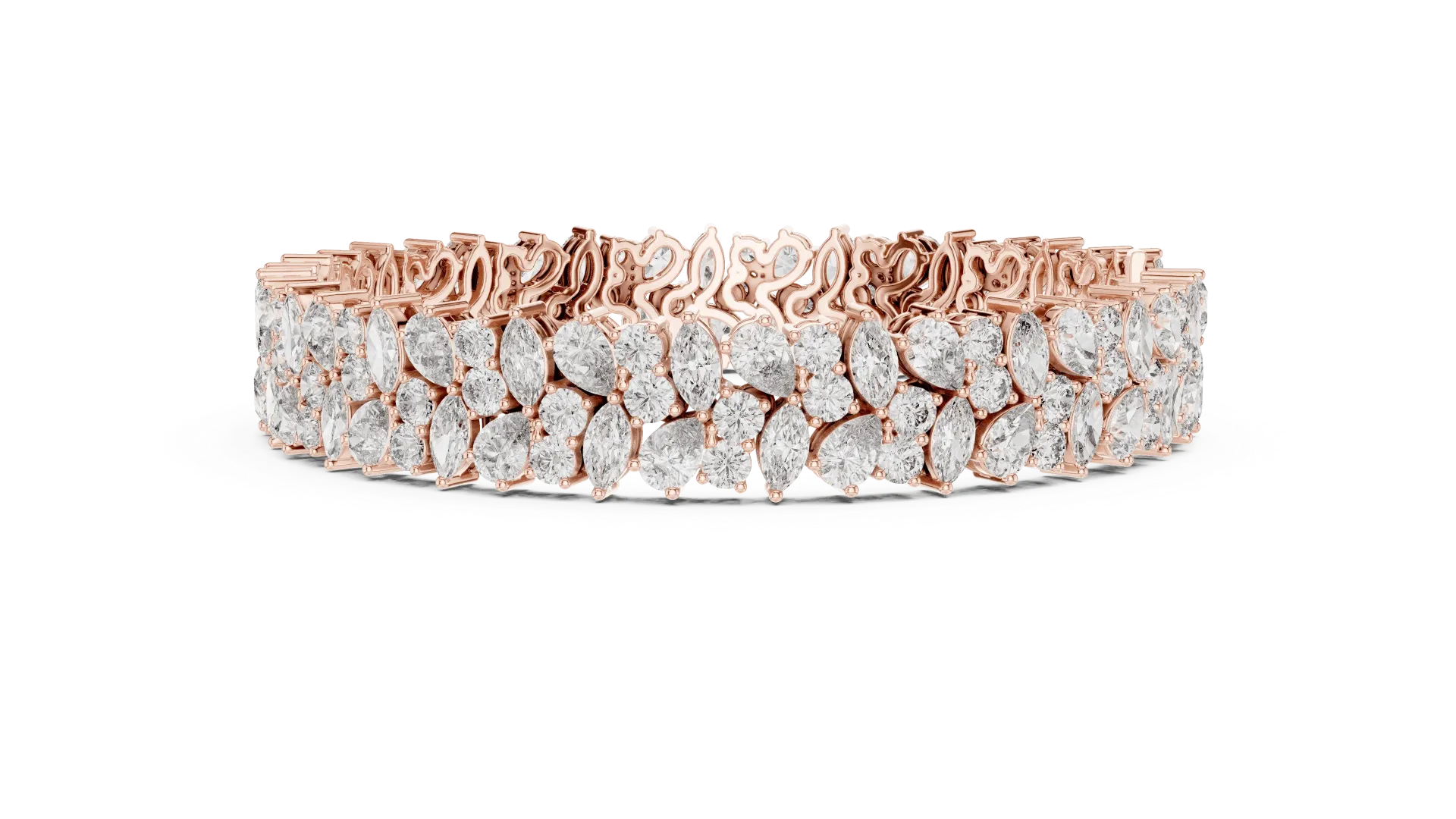 Mixed-Cut Cluster Bracelet