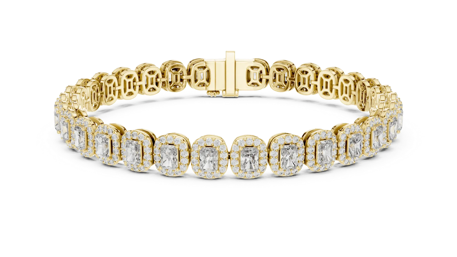 Radiant Halo Statement Bracelet (Yellow)