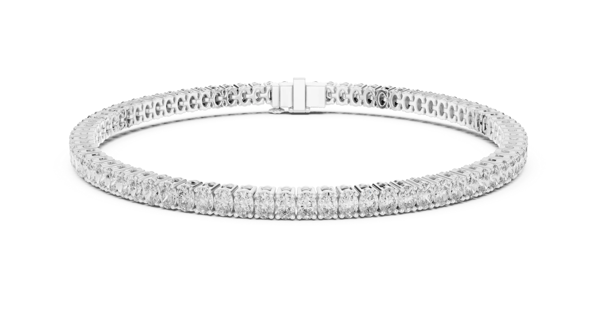 Classic Oval-Cut Tennis Bracelet
