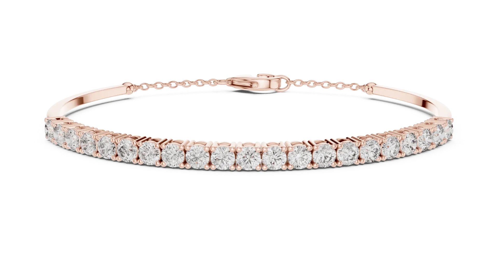 Half Diamond Chain Bracelet