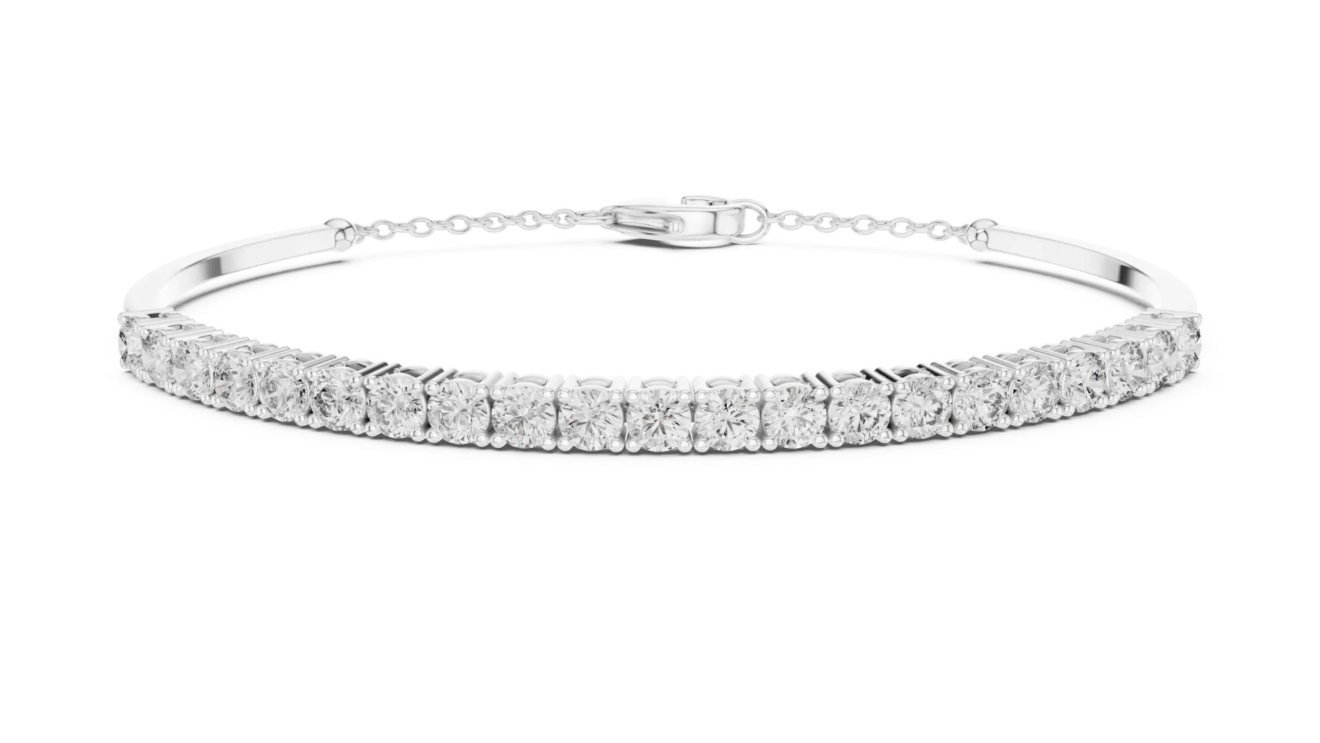 Half Diamond Chain Bracelet