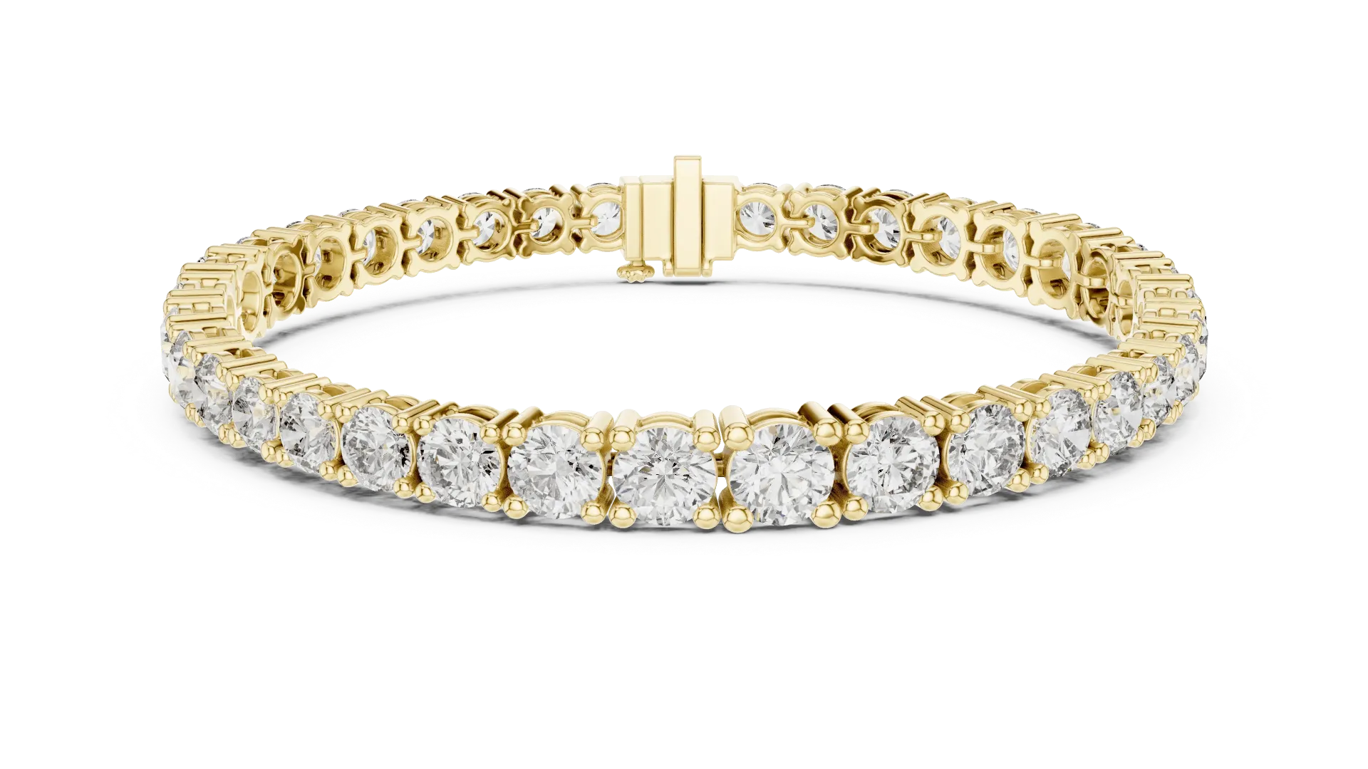 Graduating Riviera Tennis Bracelet (Yellow)