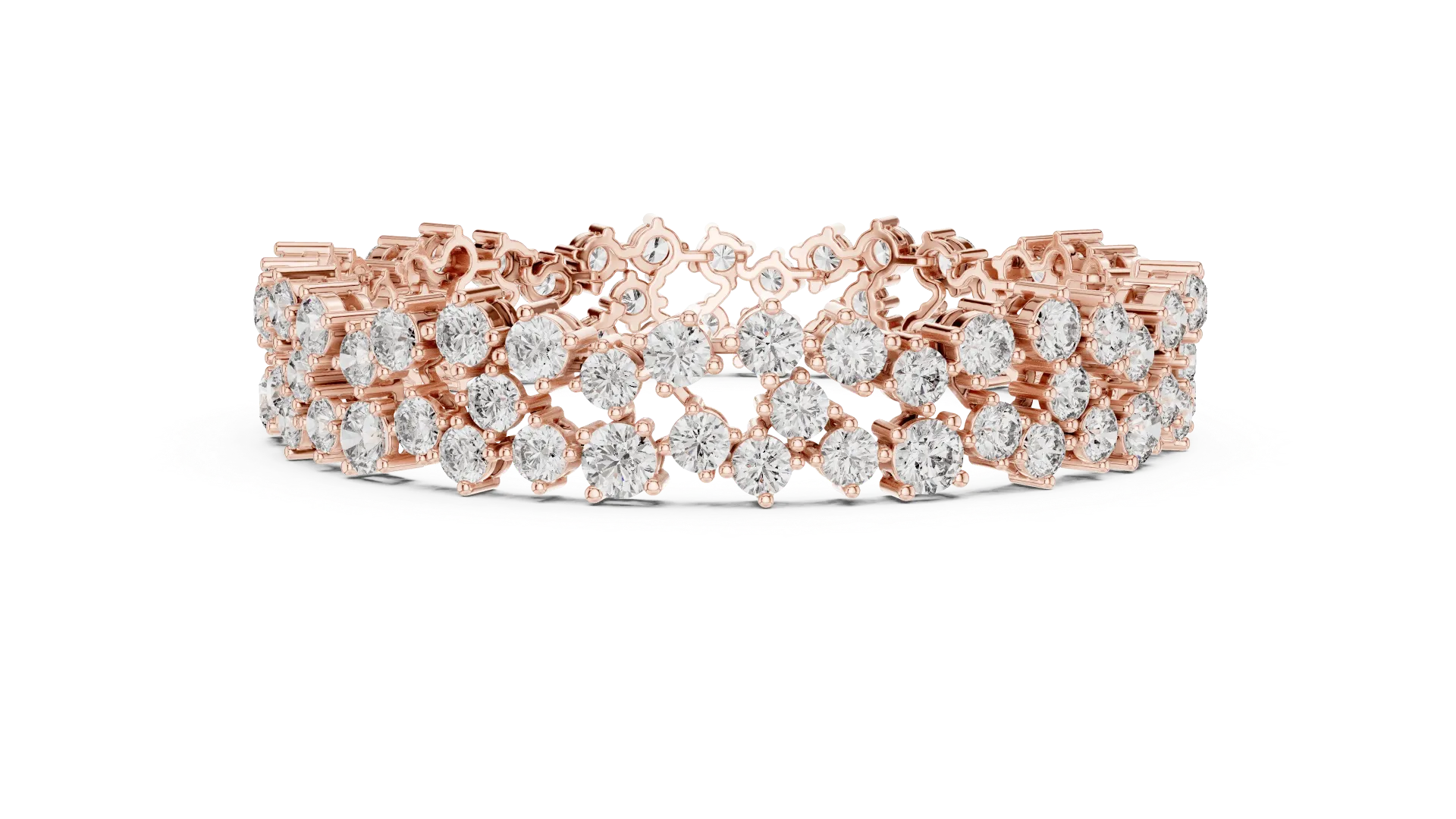 Statement Openwork Diamond Bracelet