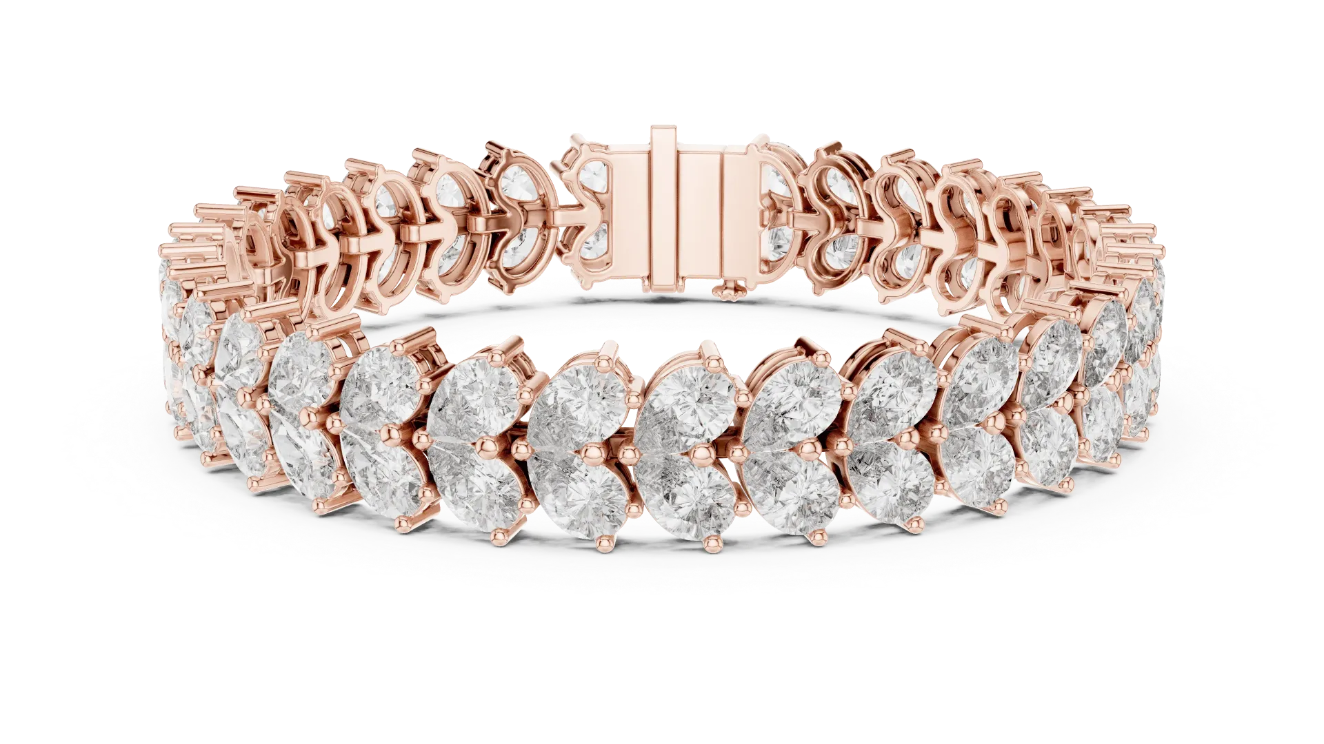 Statement Pear-Cut Botanical Bracelet -BYB2034