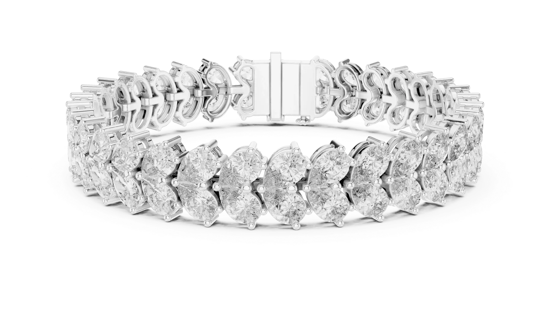 Statement Pear-Cut Botanical Bracelet -BYB2034