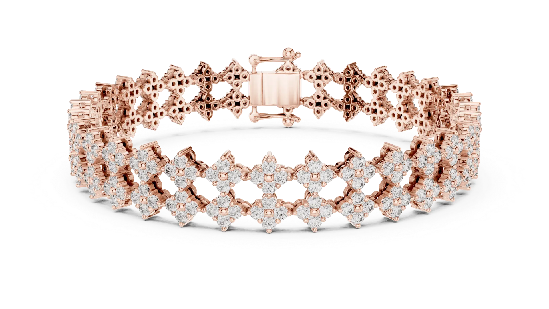 Regal Diamond Trellis Bracelet