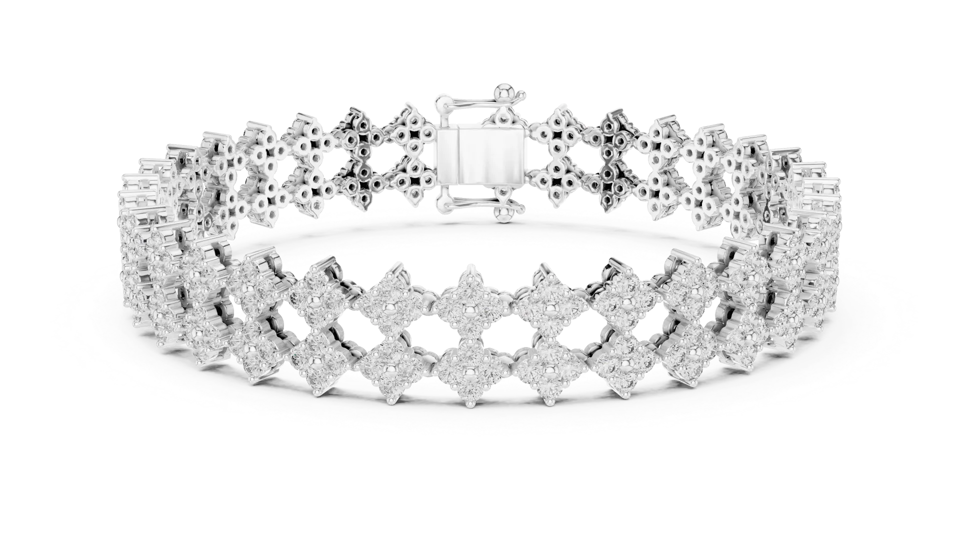 Regal Diamond Trellis Bracelet