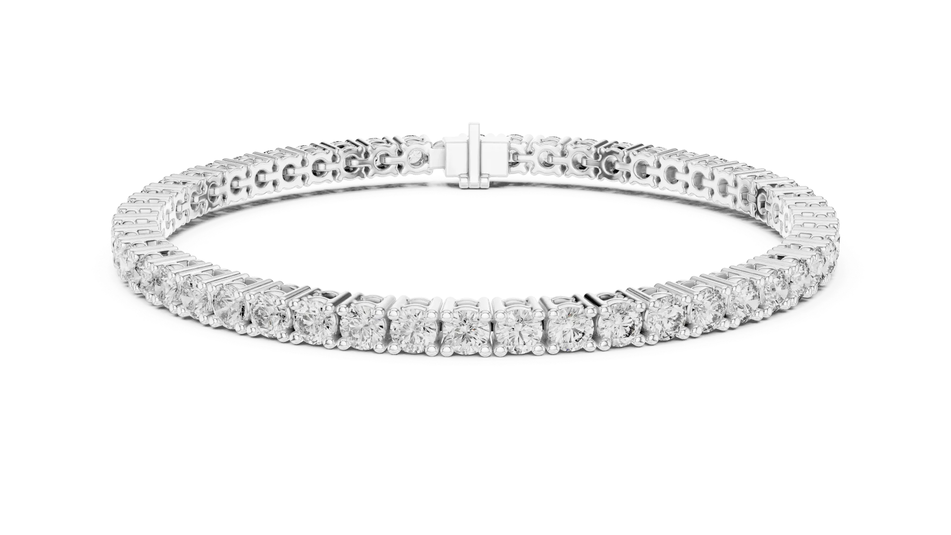 13 Pointer Single Line Tennis Bracelet-BYB2048
