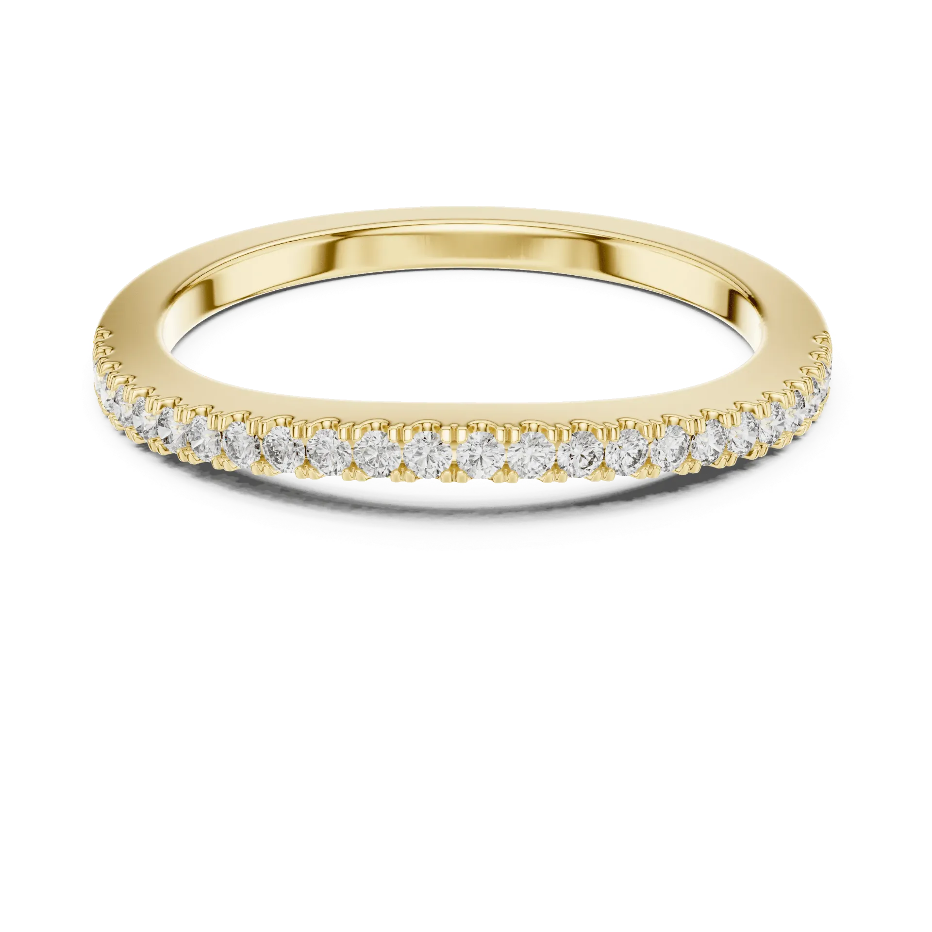 0.25ct Classic Pavé Diamond Band (Yellow)