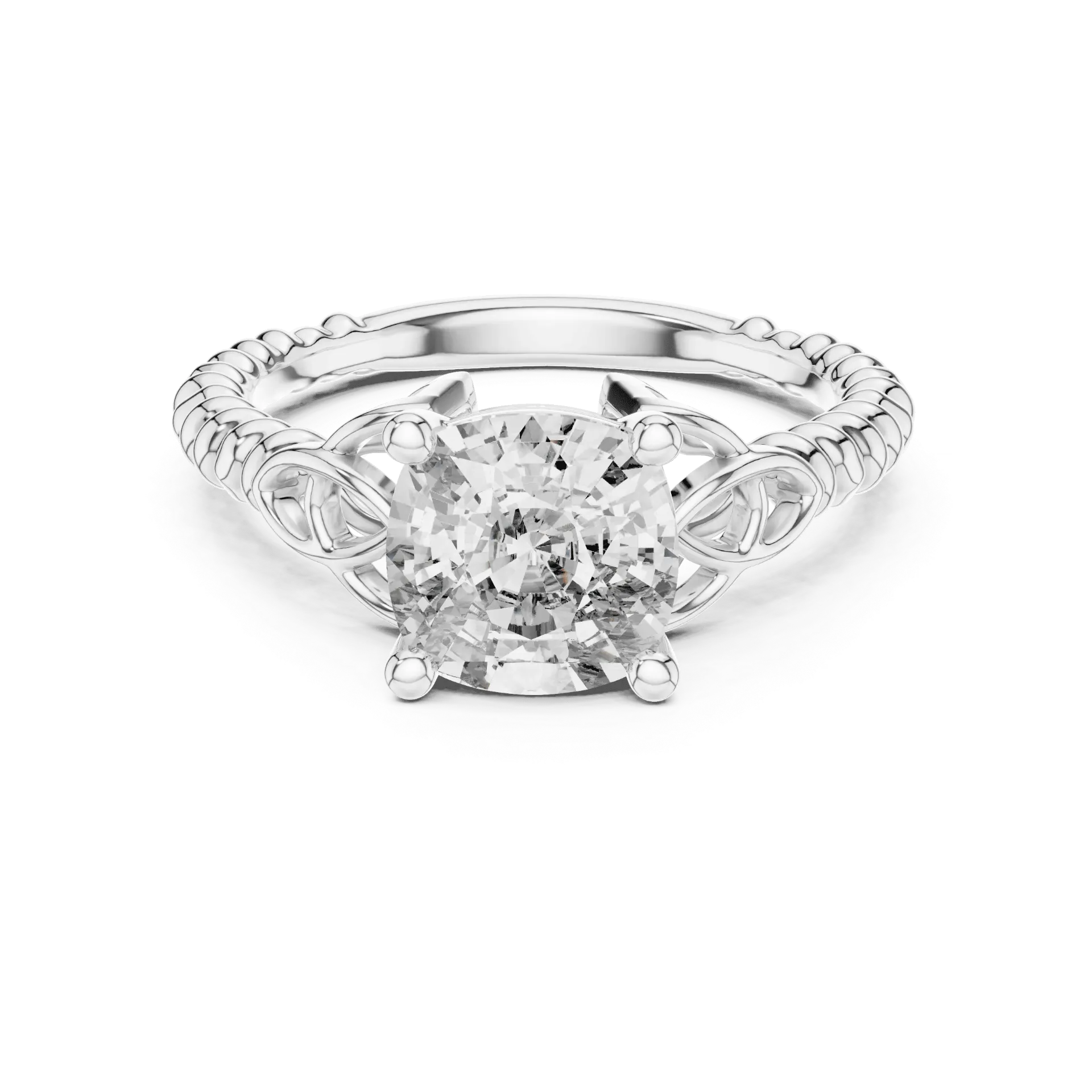 2.5ct Cushion Solitaire Ring
