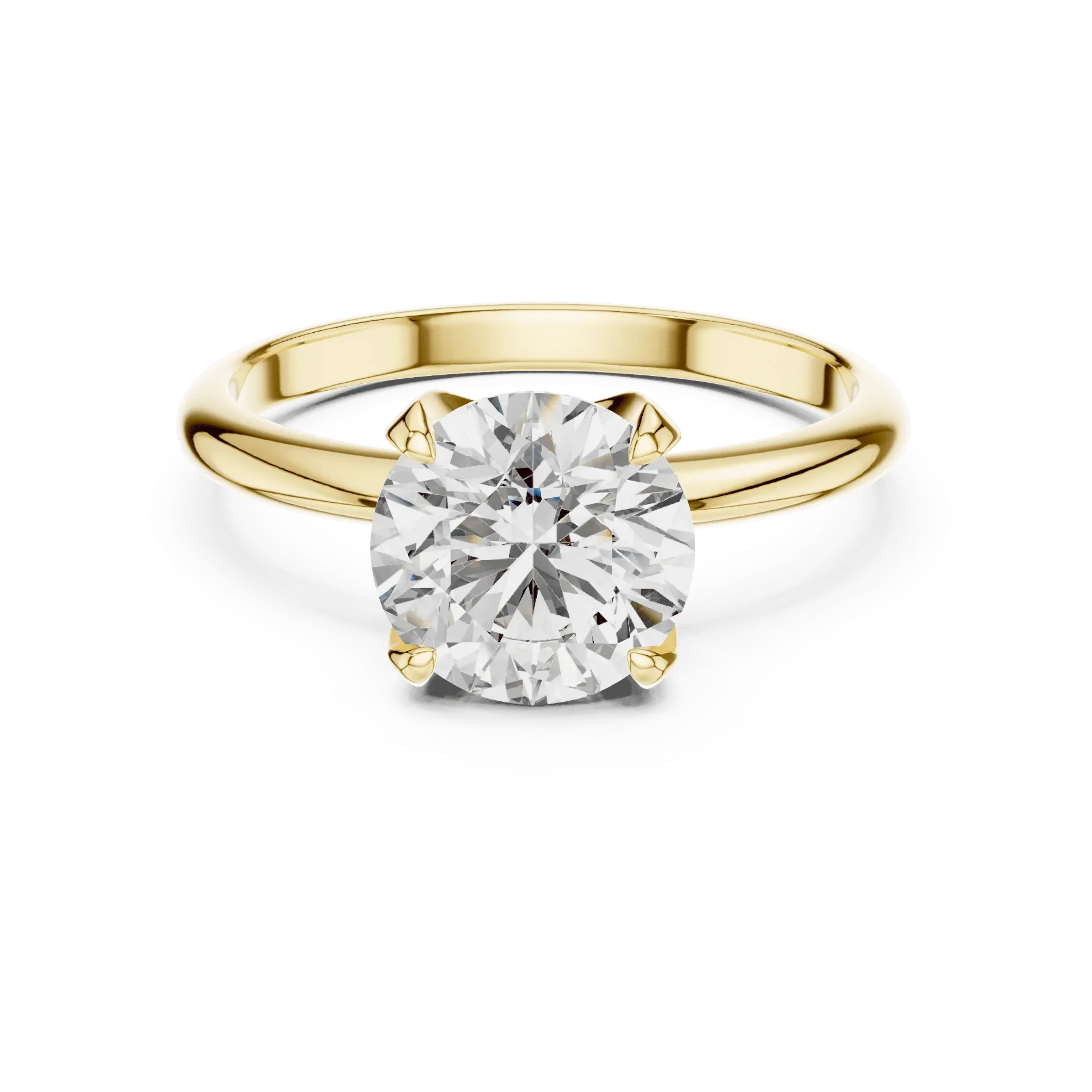 1.50ct Timeless  4-Prong Round Solitaire Ring (Yellow)