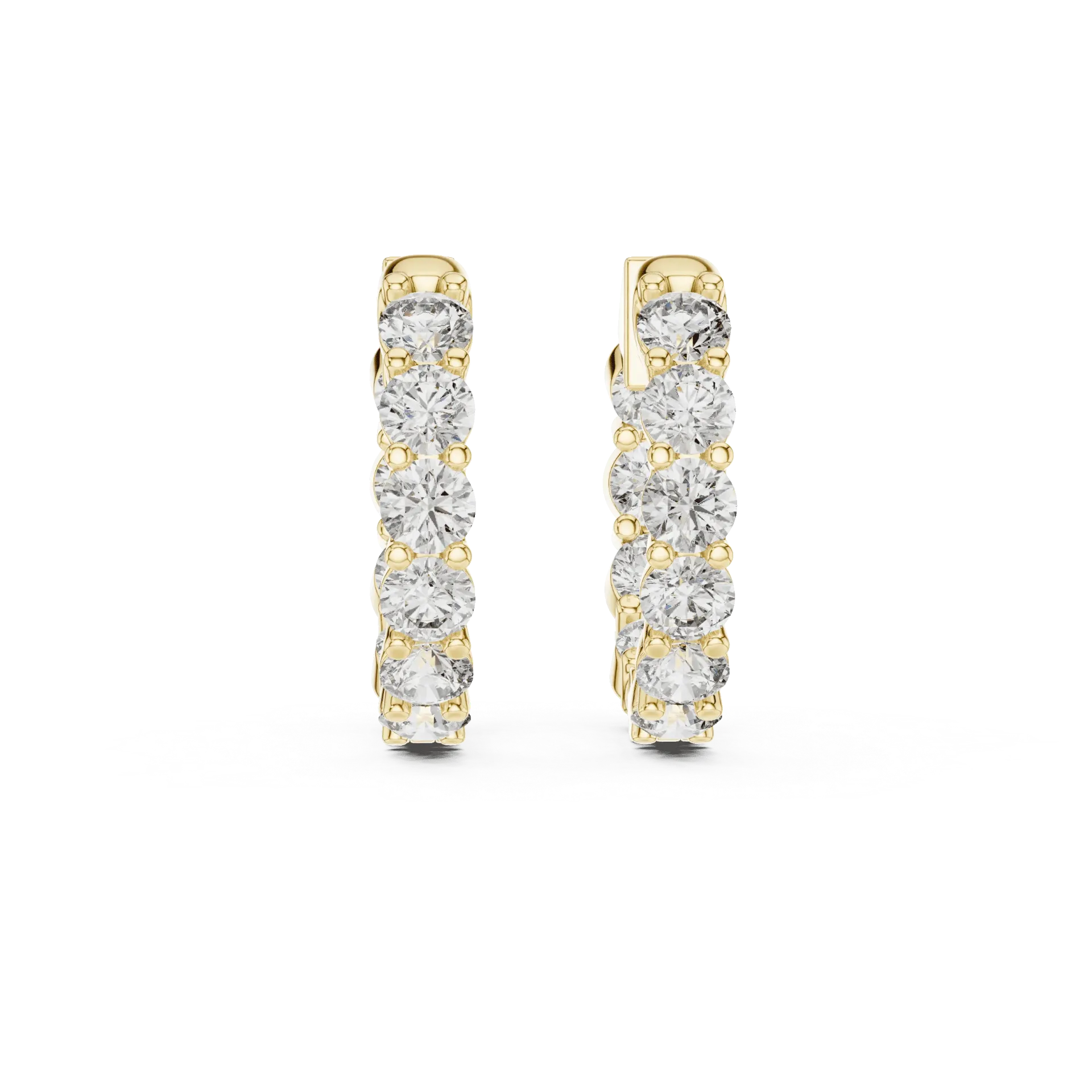 Essential Brilliant-Cut Huggie Hoops BYE2036