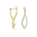 Sculptural Infinity Drop Earrings