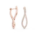 Sculptural Infinity Drop Earrings