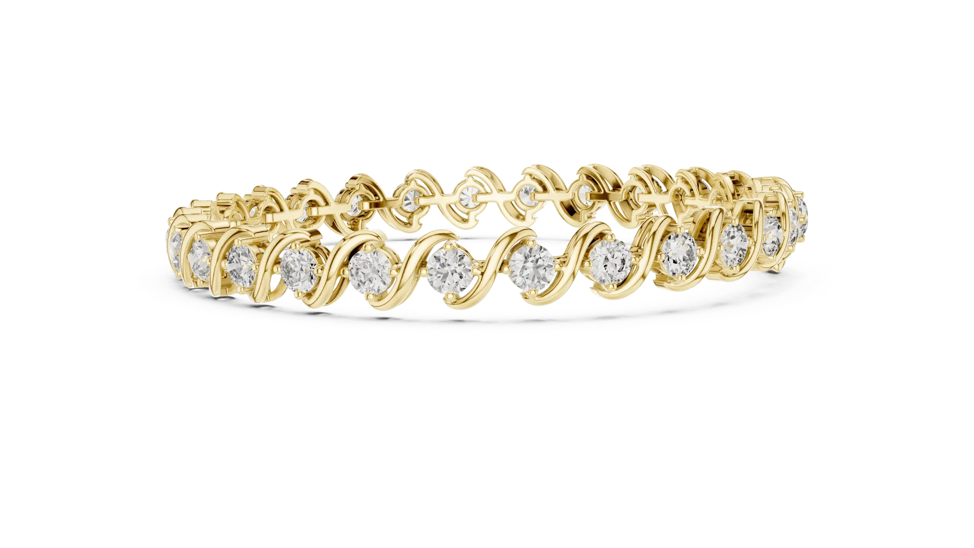 S-Link Tennis Bracelet (Yellow)