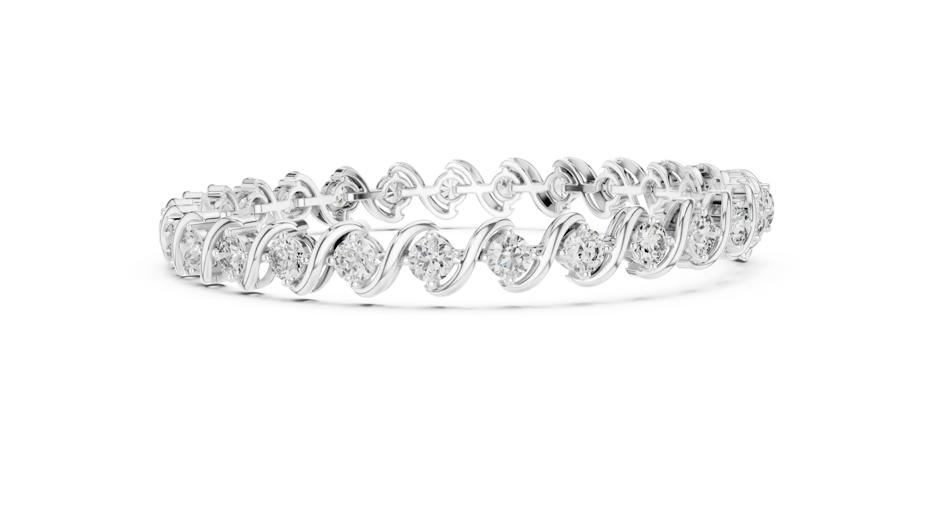 Sculptural S-Link Wave Bracelet BYB2013