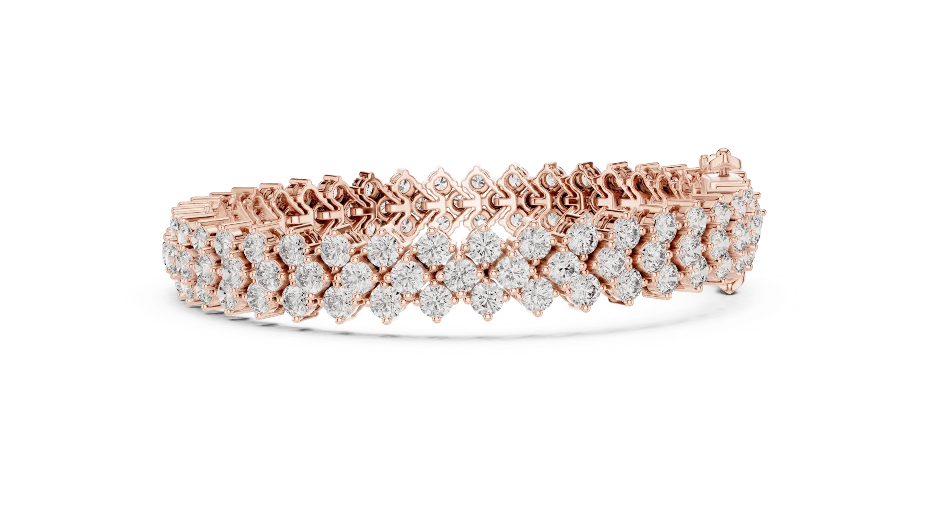 Statement Chevron Diamond Bracelet