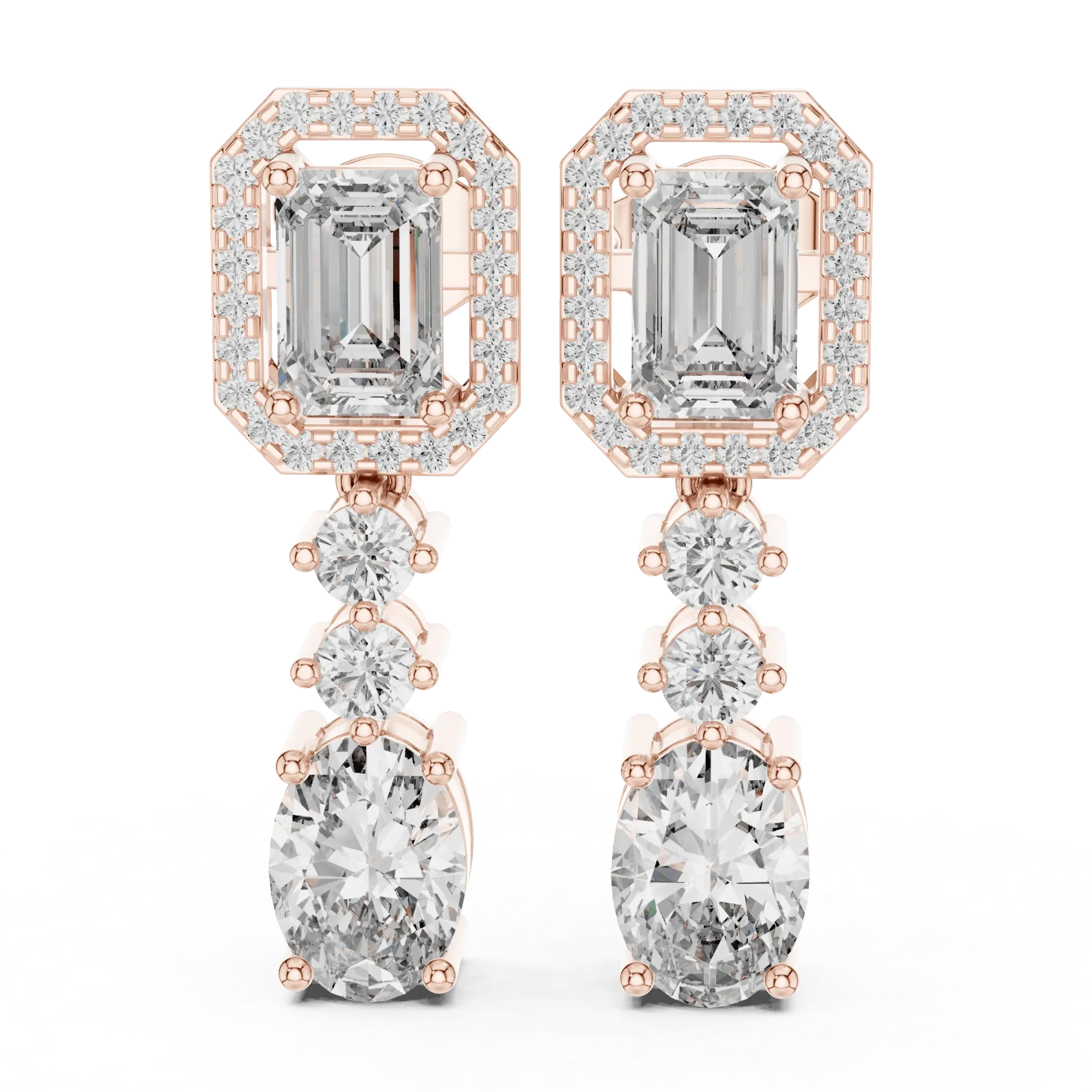 Mixed-Cut Geometric Halo Drops BYE2073