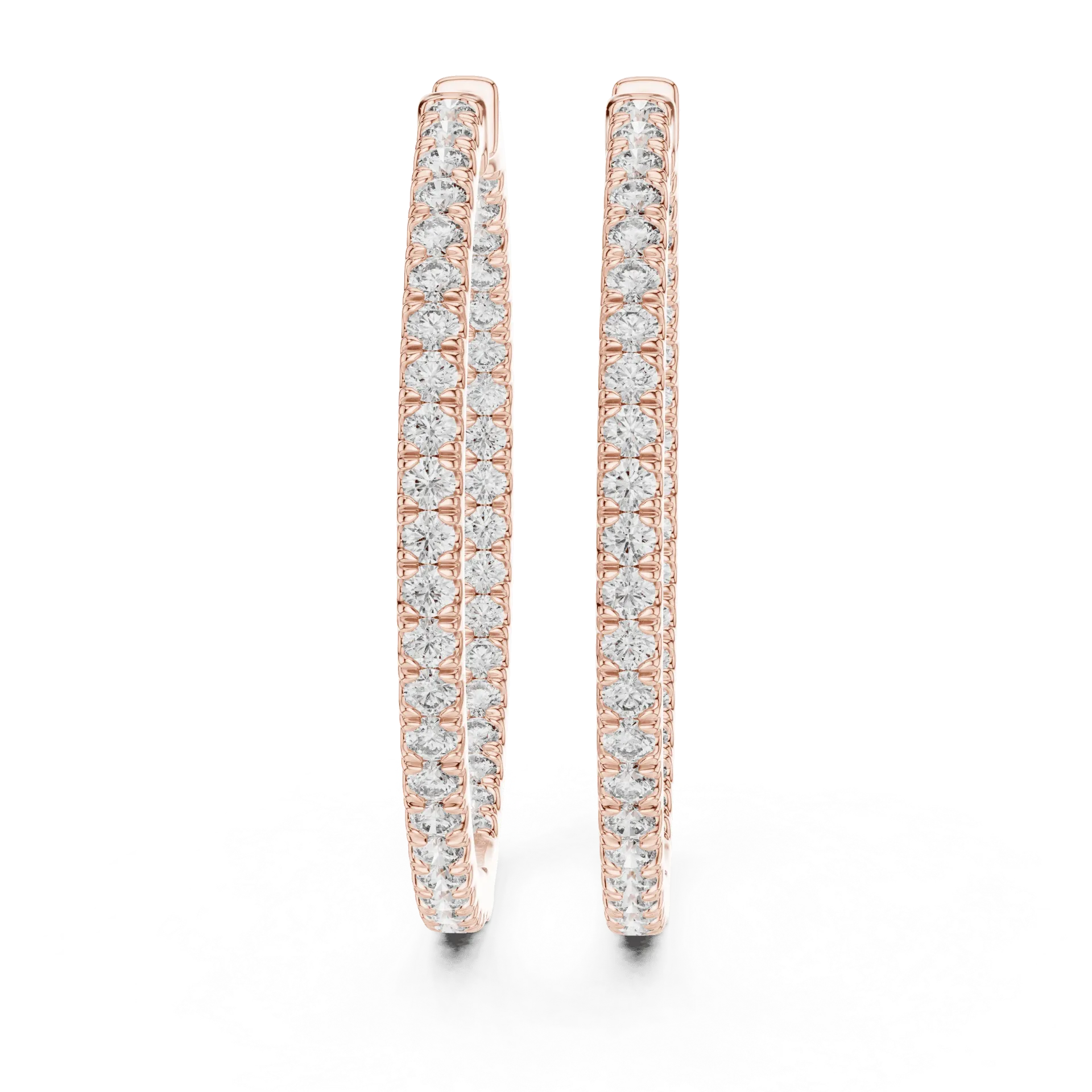 Essential "Inside-Out" Diamond Hoops