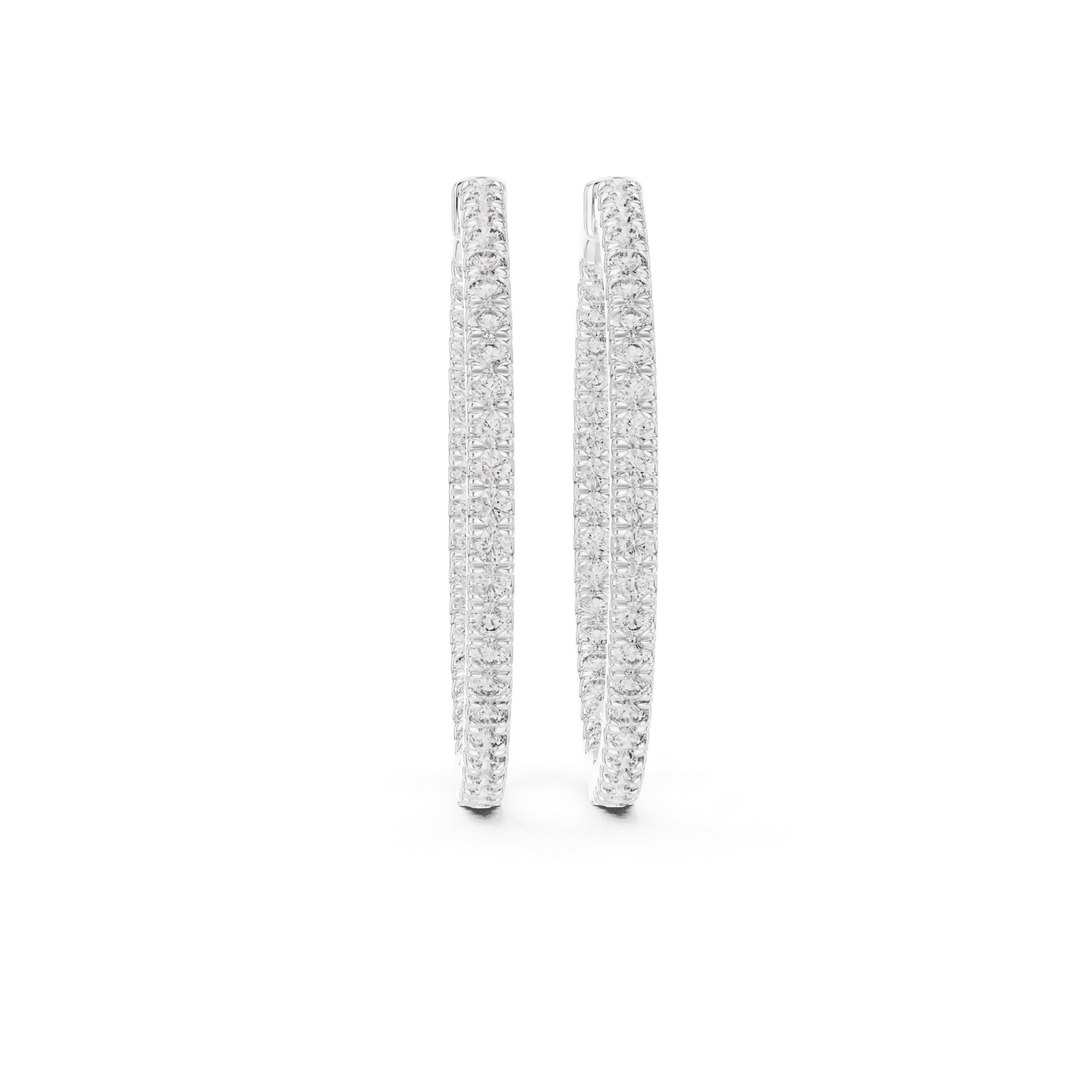 Essential "Inside-Out" Diamond Hoops