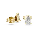 Sculptural Solitaire Diamond Earrings