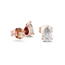 Sculptural Solitaire Diamond Earrings