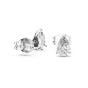 Sculptural Solitaire Diamond Earrings