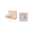 Princess-Cut Halo Studs BYE2086