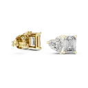 Emerald & Heart Duo Studs BYE2088