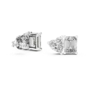 Emerald & Heart Duo Studs BYE2088