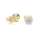 Modern Bezel Solitaire Earrings