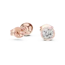 Modern Bezel Solitaire Earrings