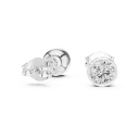 Modern Bezel Solitaire Earrings