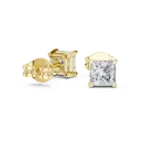 Princess-Cut Solitaire Earrings
