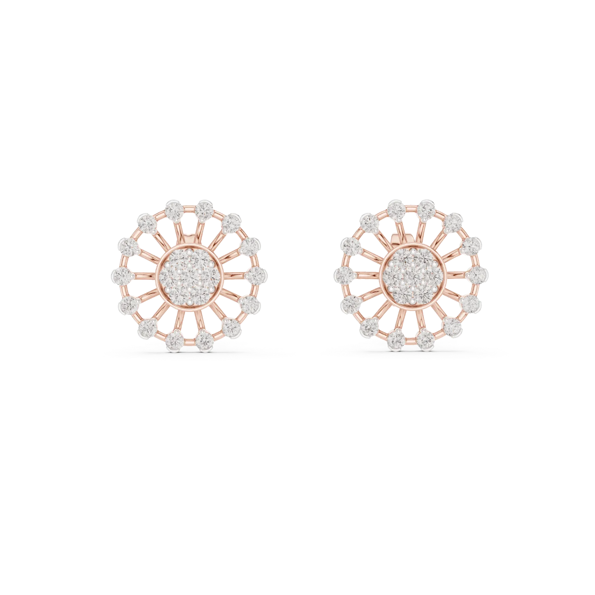 Radiant Sunburst Mandala Earrings