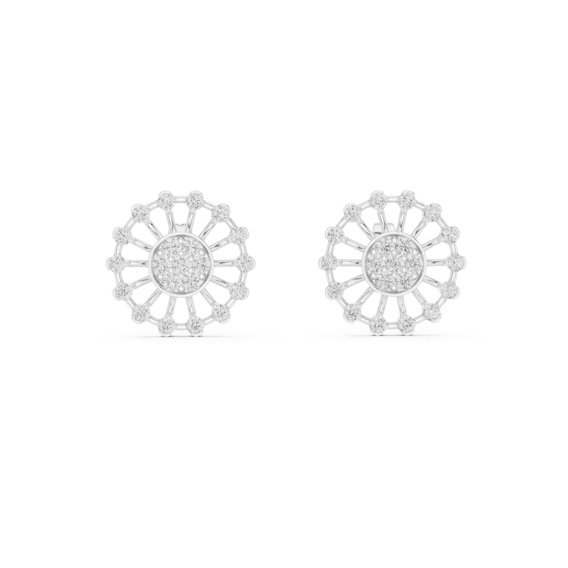 Radiant Sunburst Mandala Earrings