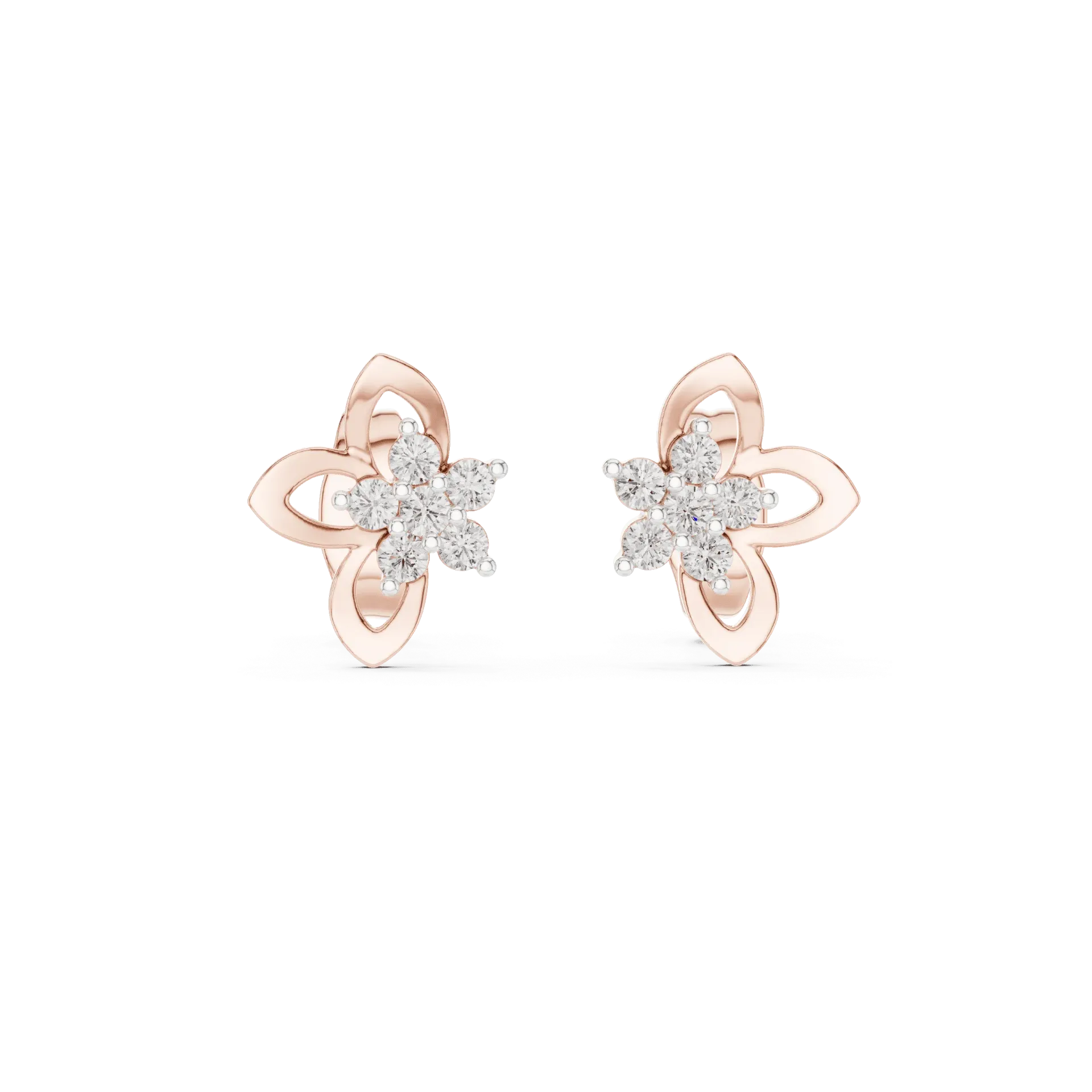 Asymmetrical Butterfly Wing Studs