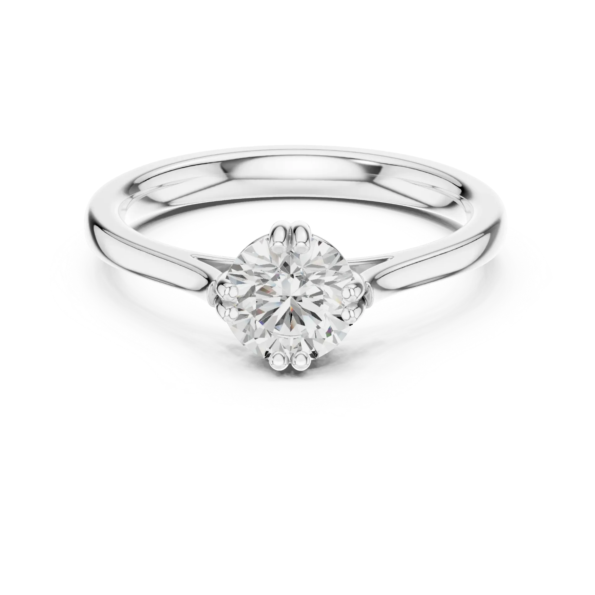 Compass-Prong Solitaire Ring BYR1012