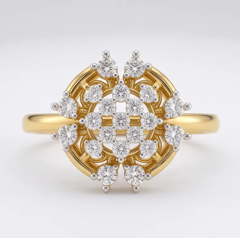 Rosette Mandala Ring